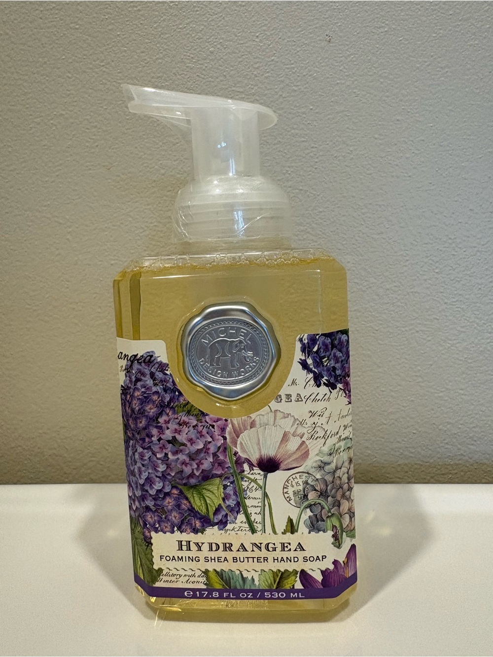 Michel Design Hydrangea Foaming Shea Butter Hand Soap 17.8 fl oz NEW SEALED